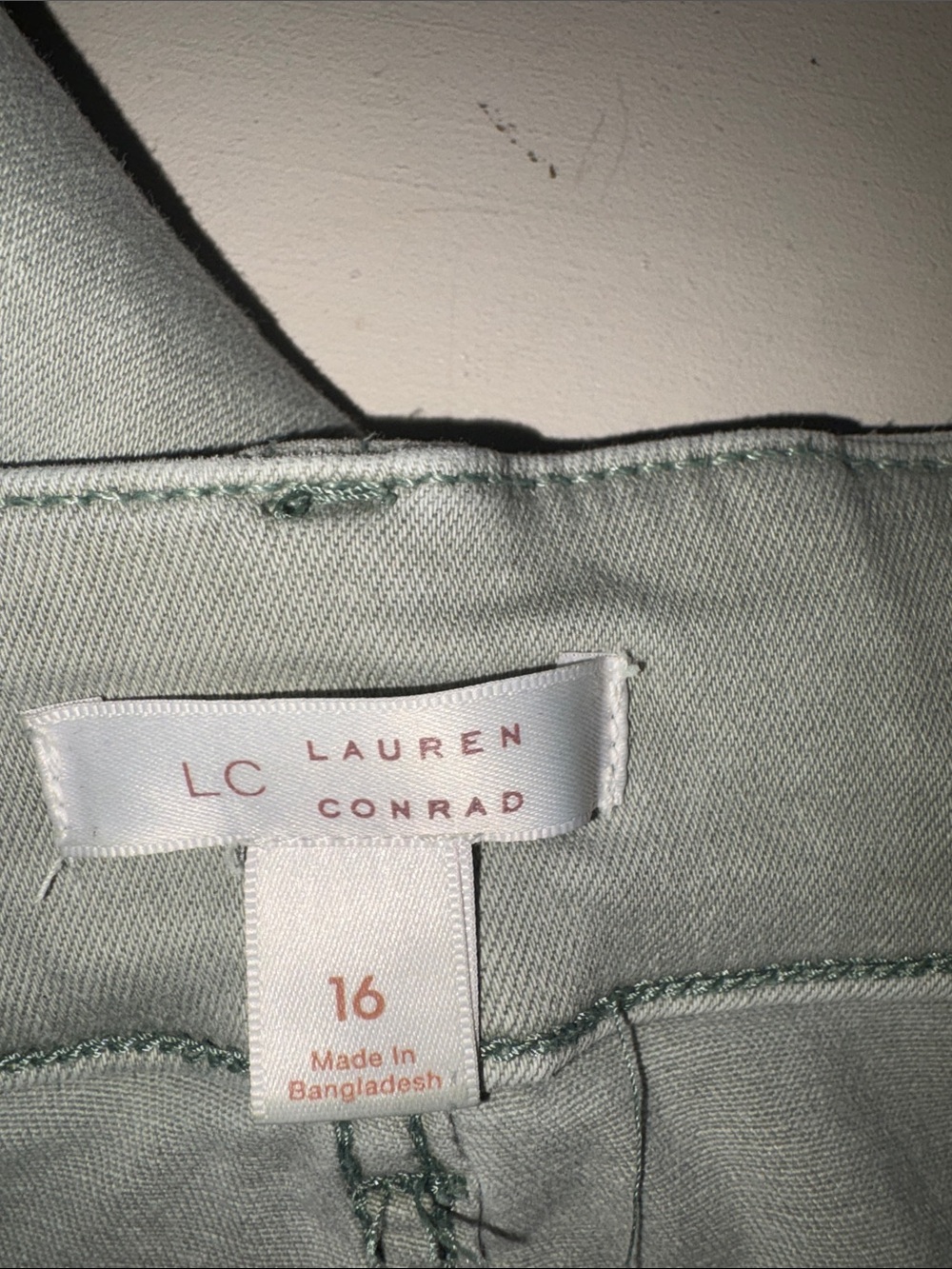 LC Lauren Conrad Sage Green Cropped Wide-Leg Jeans - Picture 5 of 5